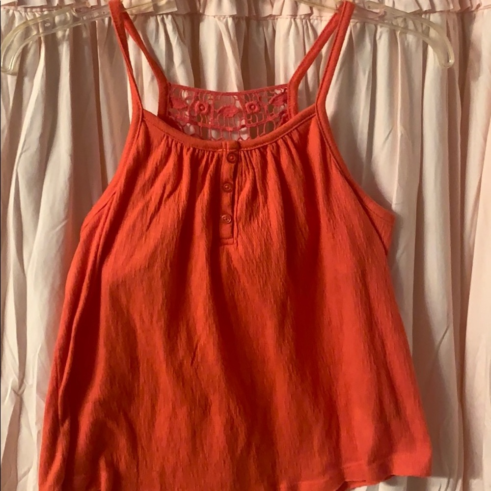Girls crochet back cami from Mudd, size 12.